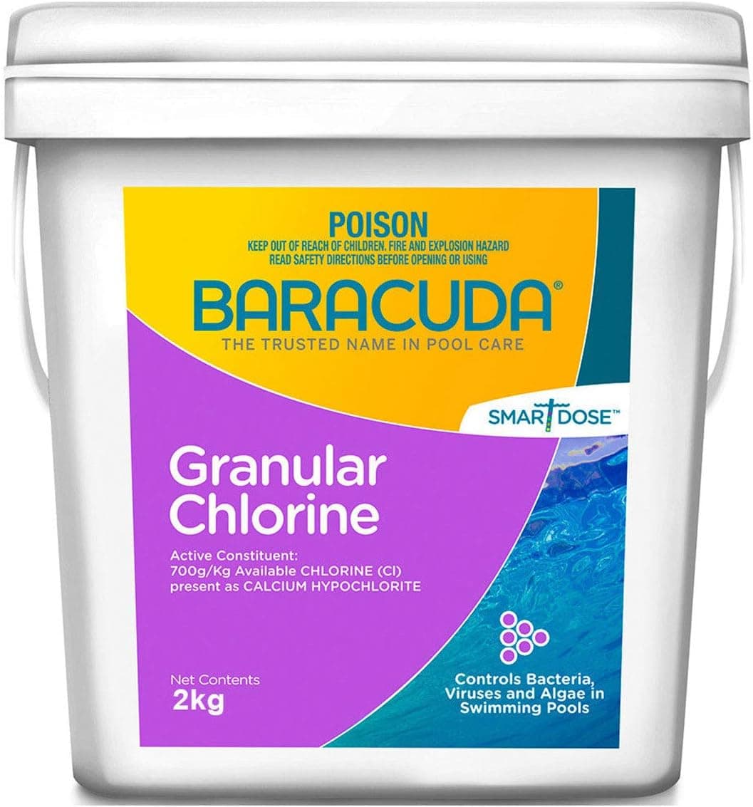 Pool Chlorine 2kg Baracuda PRO Strength Granule