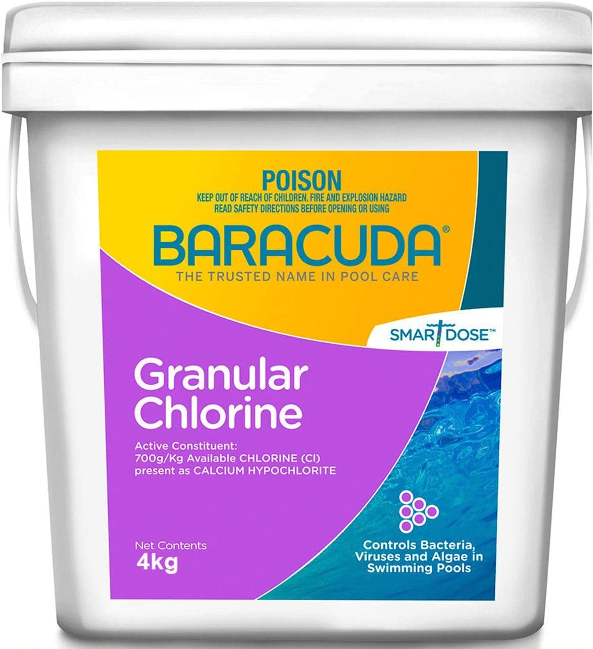 Pool Chlorine 4kg Baracuda PRO Strength Granule