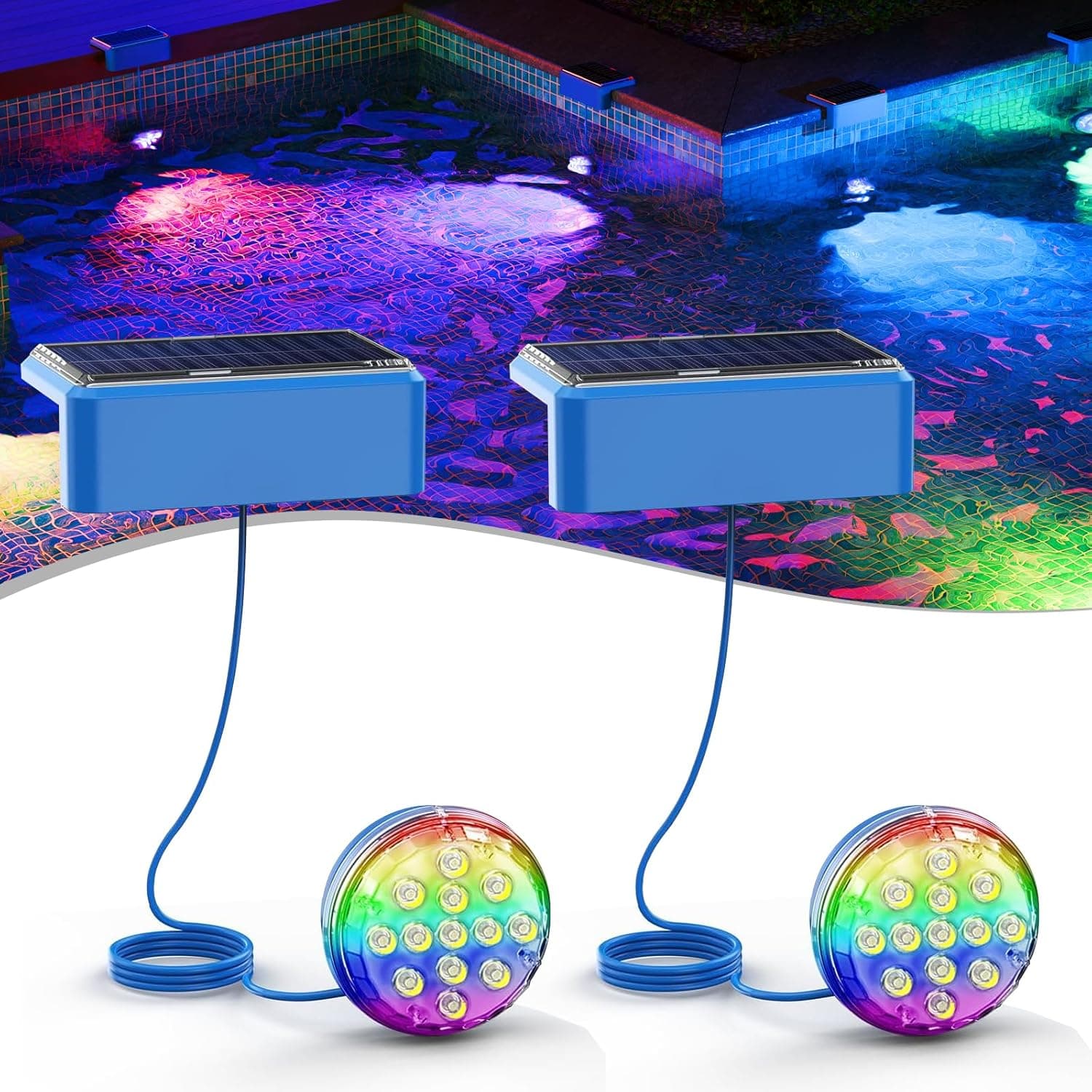 Quntis Solar Floating Pool Lights Color Changing