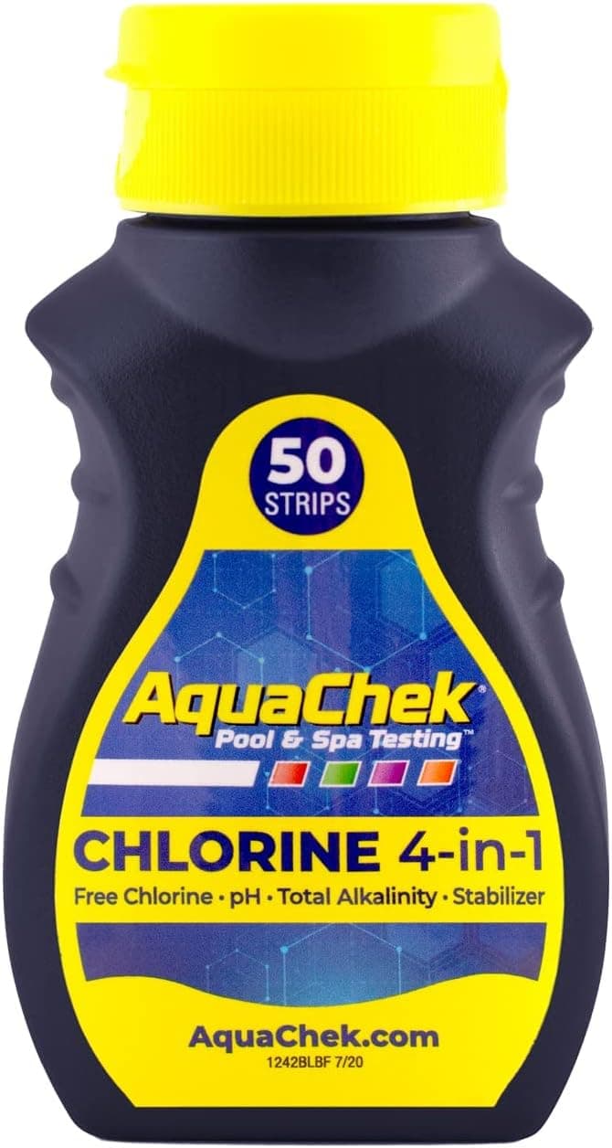 AquaChek Yellow 4-Way Test Strips 50ct